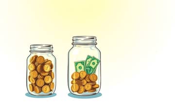 Use percentages to split income by goal type