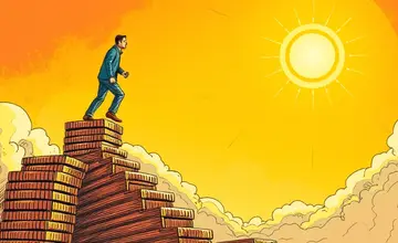 Break large goals into financial phases