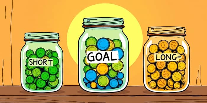 Designate accounts for short-, medium-, and long-term goals